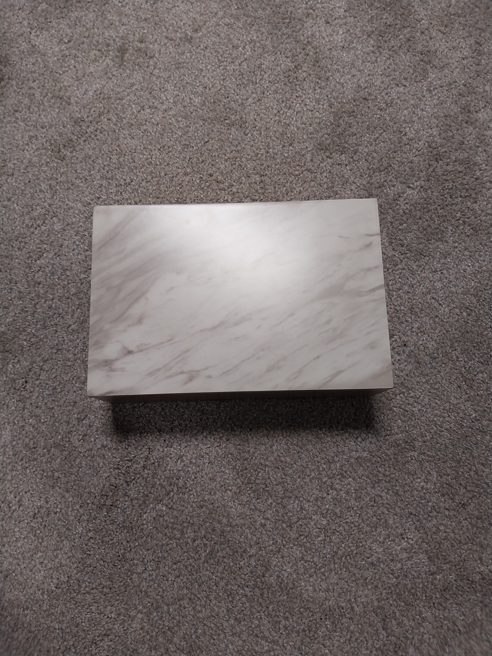Marble Pattern Decorative Storage Box - Cream and Gray